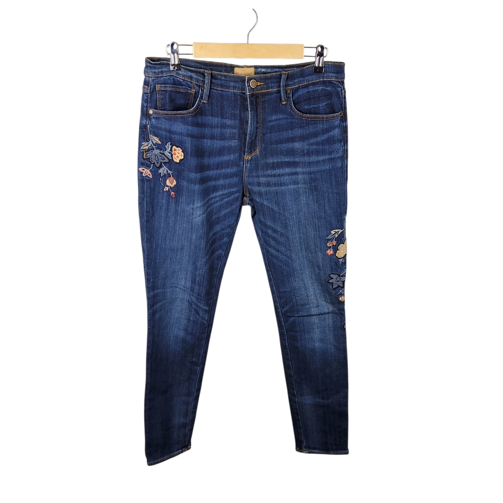 DRIFTWOOD Blue Embroidered Skinny Jeans - Picture 6 of 6